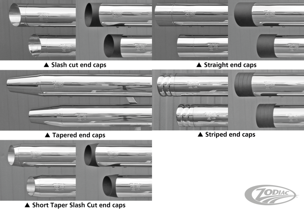 MCJ ENDCAPS FOR 90MM MCJ MUFFLERS
