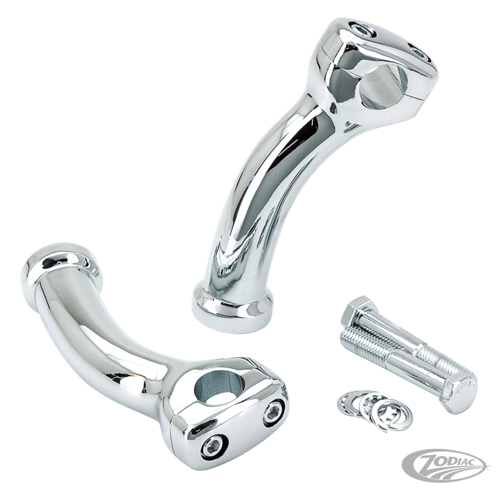 Pullback risers Deuce 5.5 höga 1-1/4 dia. M12x