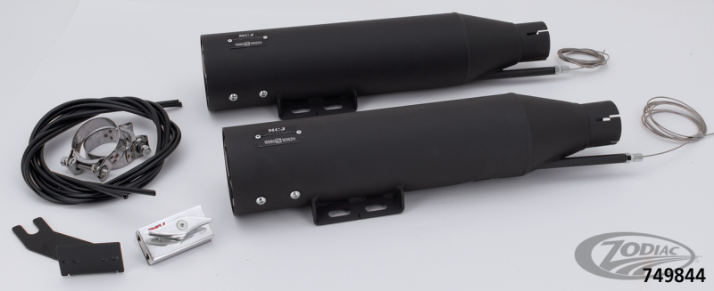 MCJ ADJUSTABLE EXHAUSTS FOR MILWAUKEE EIGHT SOFTAIL