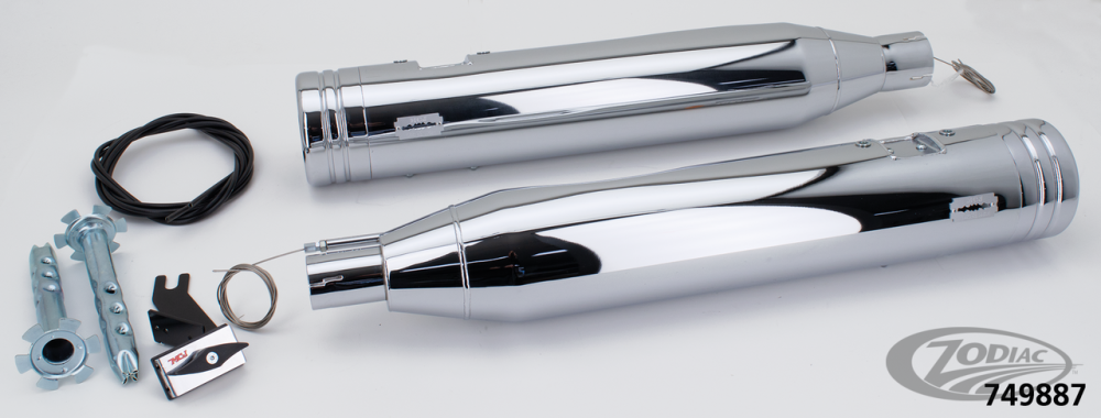 MCJ ADJUSTABLE EXHAUSTS FOR TOURING