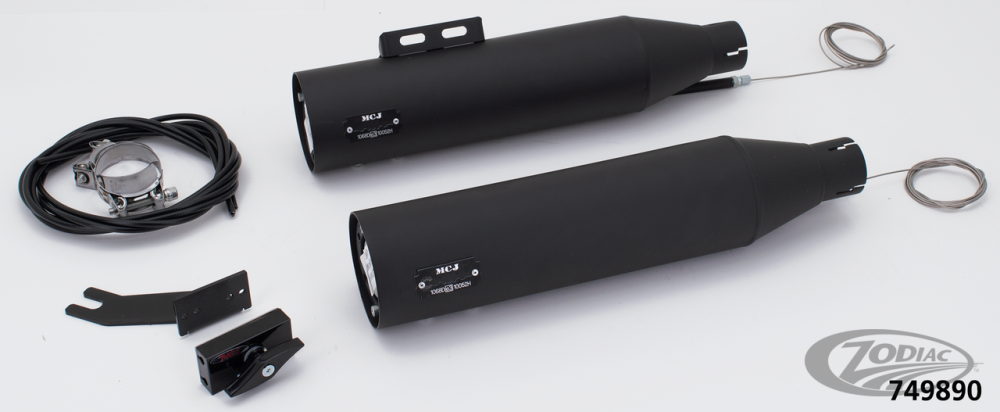 MCJ ADJUSTABLE EXHAUSTS FOR MILWAUKEE EIGHT SOFTAIL