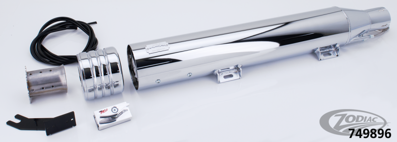 MCJ ADJUSTABLE EXHAUSTS FOR MILWAUKEE EIGHT SOFTAIL