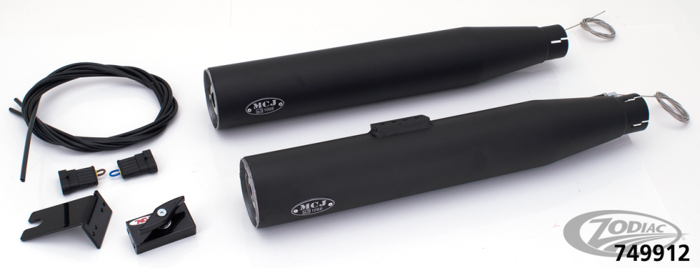 MCJ ADJUSTABLE EXHAUSTS FOR TWIN CAM SOFTAIL