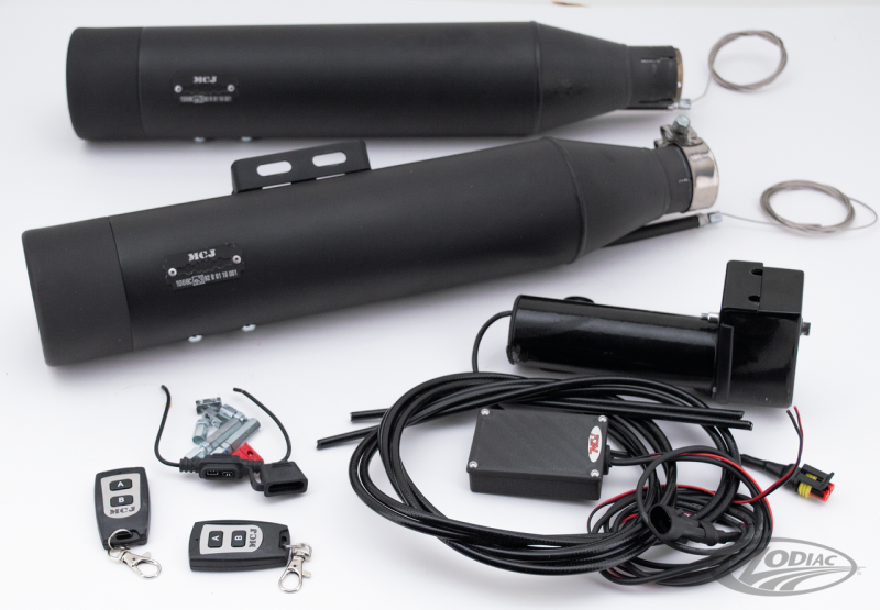 MCJ ADJUSTABLE EXHAUSTS FOR MILWAUKEE EIGHT SOFTAIL