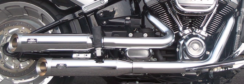 MCJ ADJUSTABLE EXHAUSTS FOR MILWAUKEE EIGHT SOFTAIL