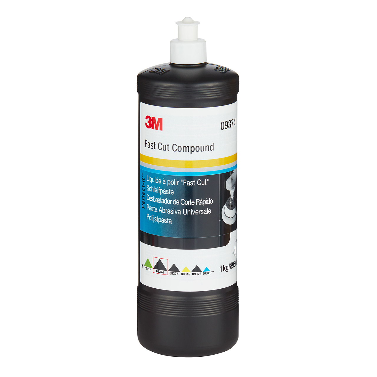 3M Polermedel Perfect-It Fast Cut 1 Liter Vit kork