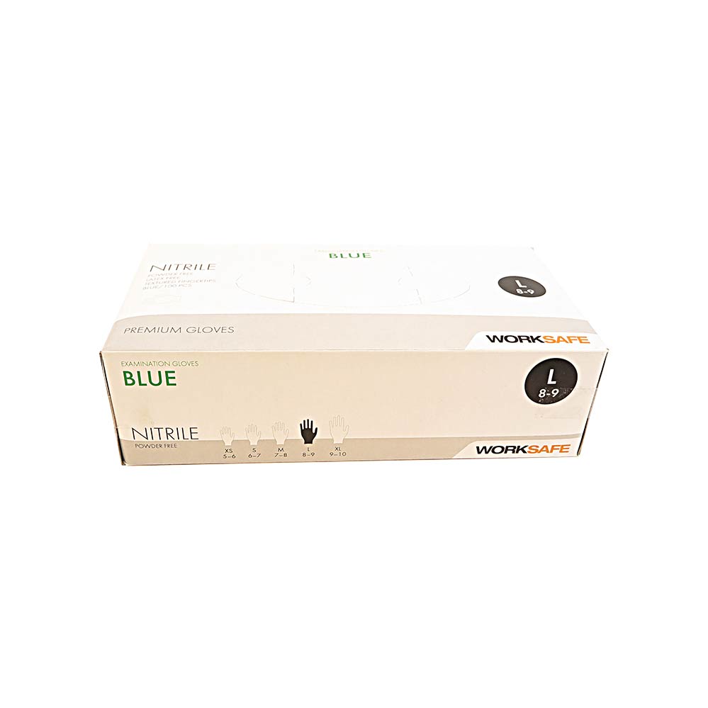Nitrilhandske Blue 100p L