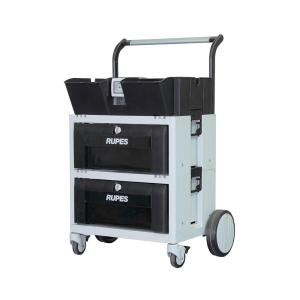 Rupes polervagn med två lådor med eluttag.