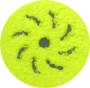 Rupes Ø 150/125 mm, Gul Microfiberpad, 2-pack.