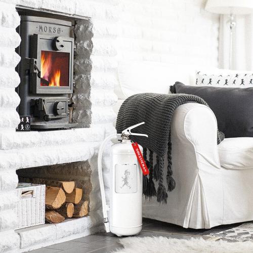 Brandsläckare 6 kg Vit/Vit emblem