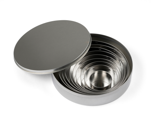 Utstickare Cirkel 9 delar Rostfri