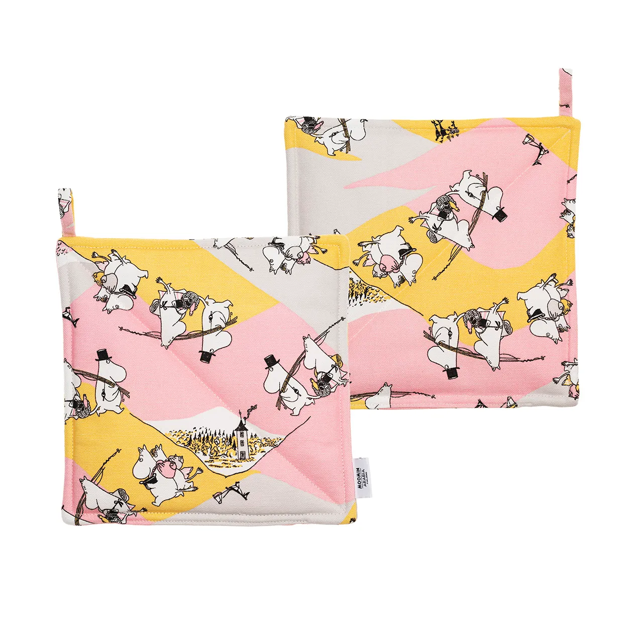 Mumin grytlapp set 22x22 cm familjemys