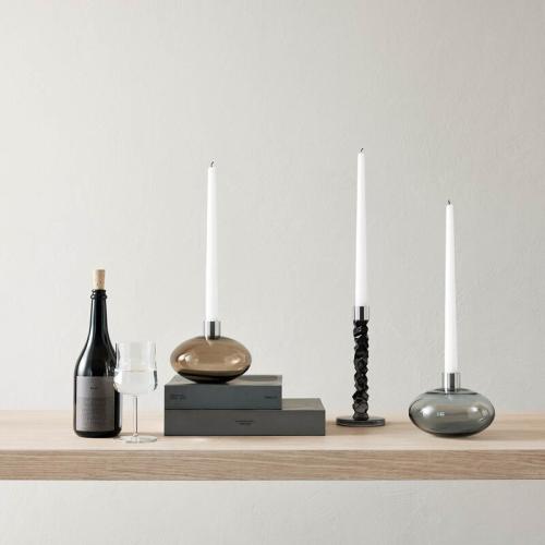 Carat ljusstake 24,2 cm 2-pack antracit