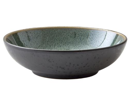 Pastaskål 20 cm Svart/Grön
