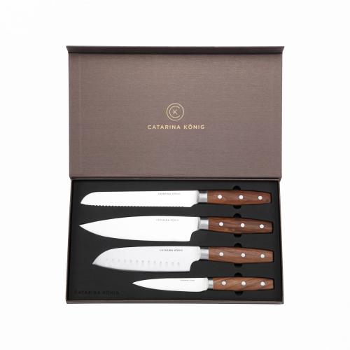 Knivset 4 delar Wood Collection