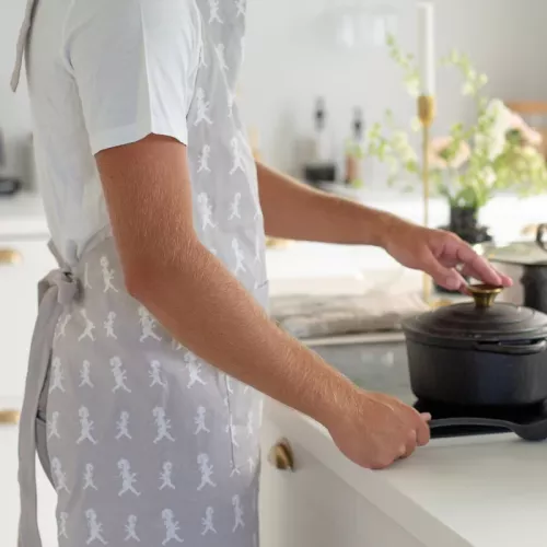 Förkläde vuxen Grå
