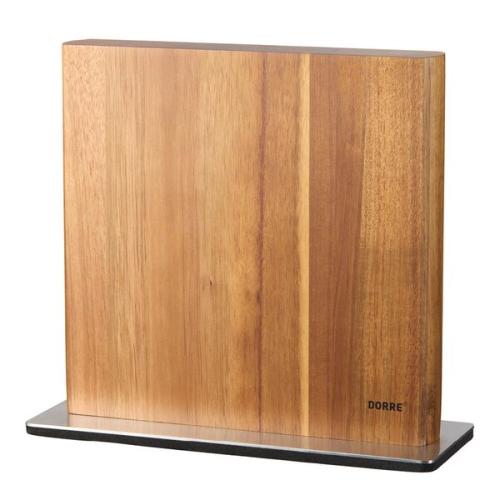 Kira knivställ magnetiskt 25x24 cm akacia/stål