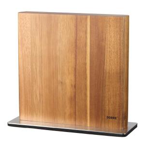 Kira knivställ magnetiskt 25x24 cm akacia/stål