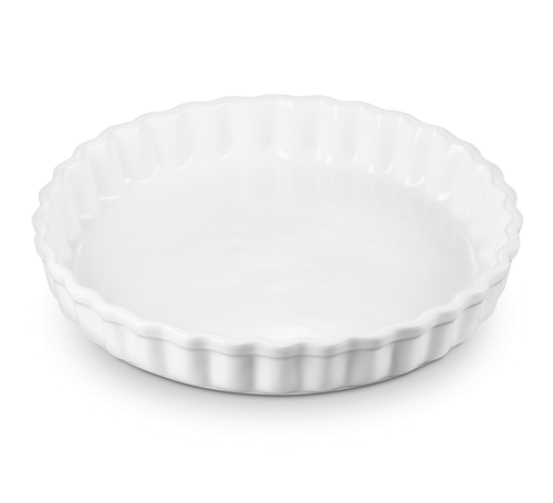 Pajform stengods 28 cm white