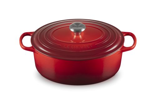 Signature Gjutjärnsgryta oval 31 cm 6,3 L Cerise