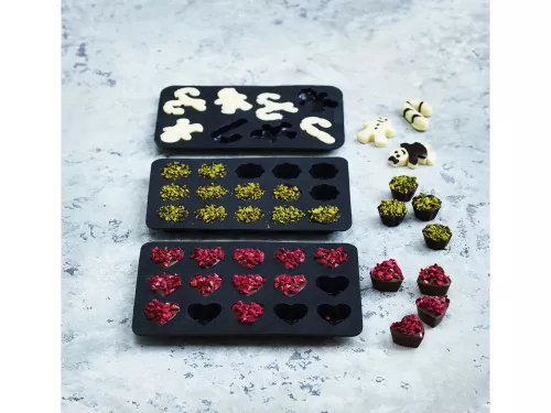 Chokladformar 3 delar silikon