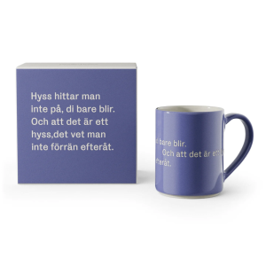 Astrid Lindgren Mugg Blå Hyss hittar man inte på