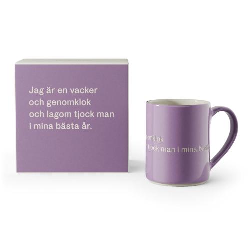 Astrid Lindgren Mugg Lila Jag är en vacker