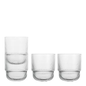 Blanka vattenglas 40 cl 4-pack klar
