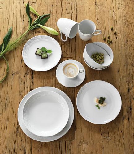 Relief Tallrik 27 cm 4-pack Vit