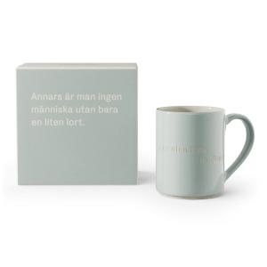 Astrid Lindgren Mugg Mintgrön Annars är man ingen människa