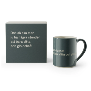 Astrid Lindgren Mugg Blå Och så ska man ju ha några stunder