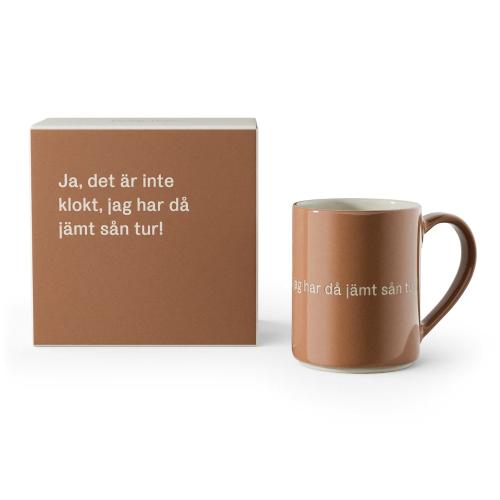 Astrid Lindgren Mugg ja, det är inte klokt, jag har då.. Brun