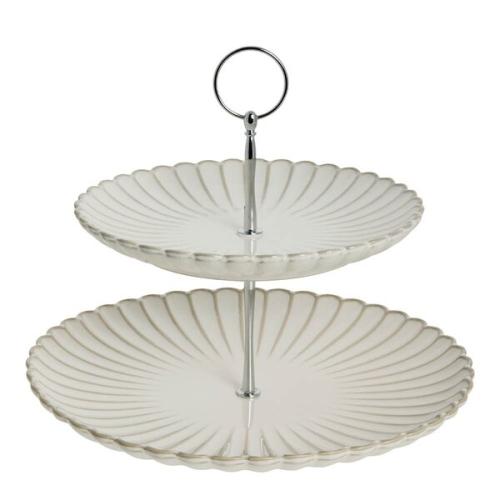 Camille våningsfat 27cm offwhite