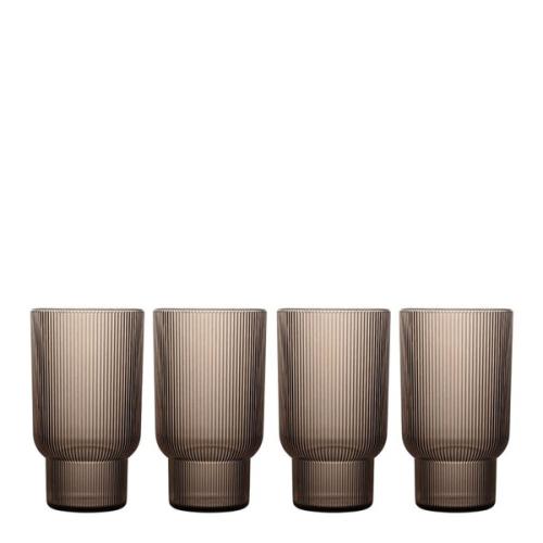 Billi vattenglas 43 cl 4-pack brun