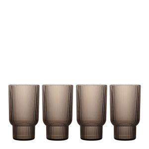 Billi vattenglas 43 cl 4-pack brun