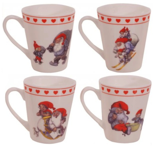 Tomtemuggar Kaffe 4-pack 3dl