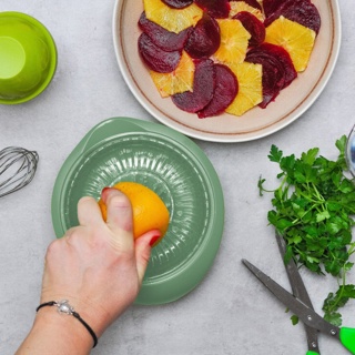 Citron & apelsinpress 350ml, grön