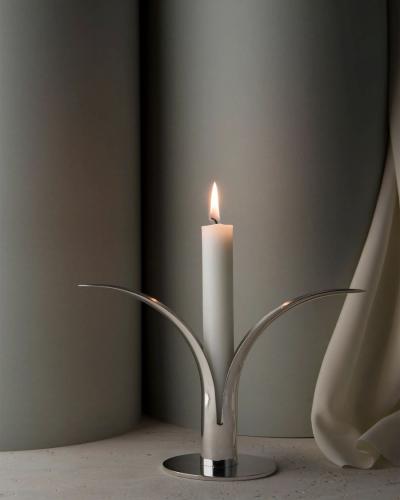 Ljusstake Liljan 12,5 cm Silver
