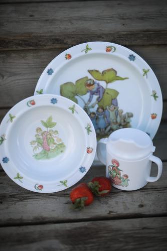 Elsa Beskow Blomsterbarn, Barnservis, 3-del