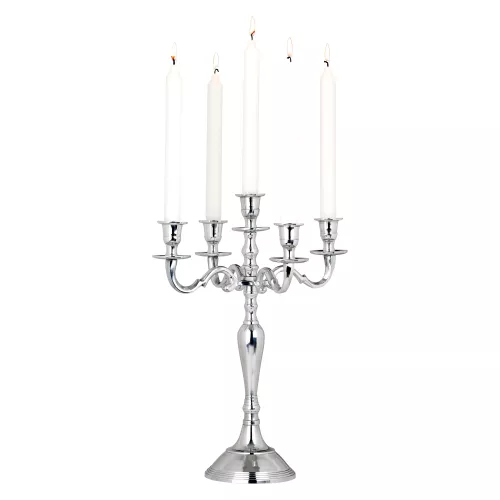 Kandelaber 5-armad Aluminium 40 cm