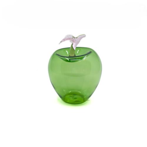 Glasäpple 10cm, Grön
