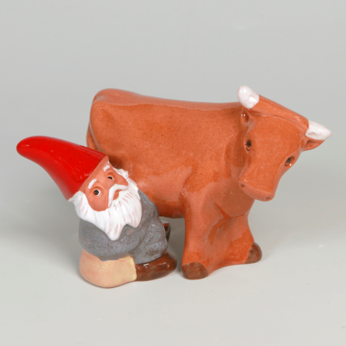 Microtomte mjölkar ko