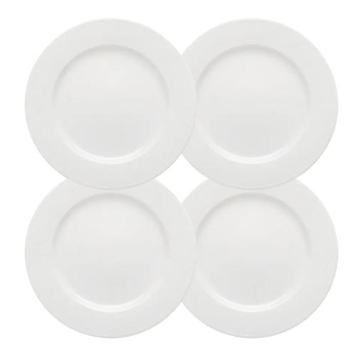 Swedish Grace Tallrik 21 cm 4-pack Snö