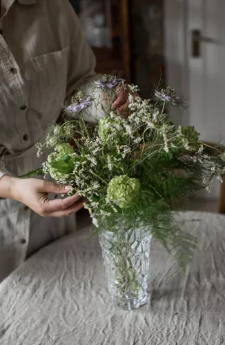 Elegant Vas Kristallglas Konisk 24,5 cm