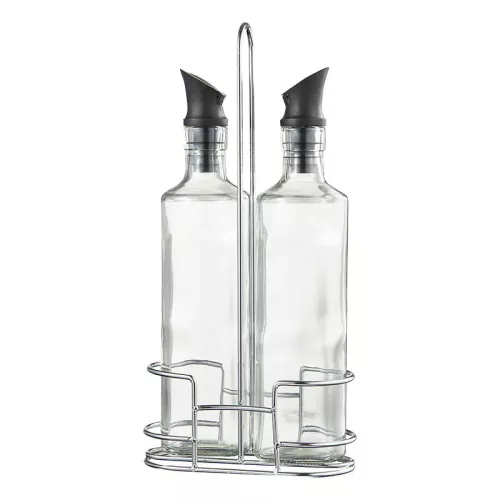 Olja Vinäger Set 35 Cl Silikon Rostfritt 2St 26*6*6 Cm