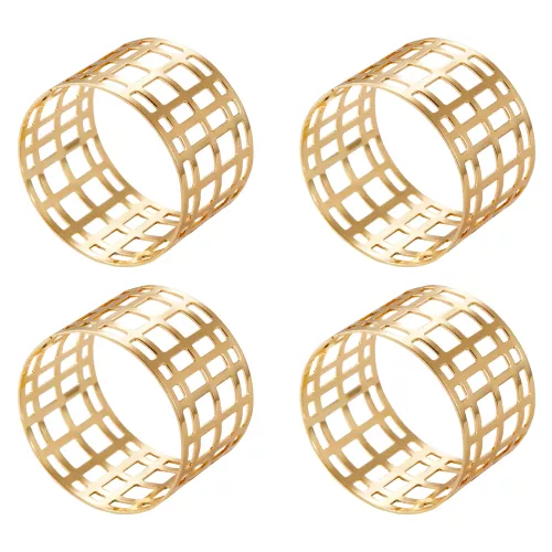 Servina Servettringar 4,5 cm 4-pack Mässing