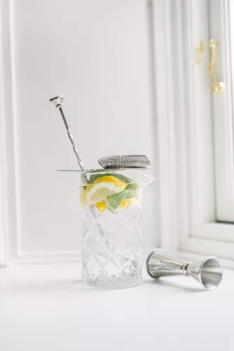 Beth Mätglas Vändbart 3-5 cl Rostfritt Stål