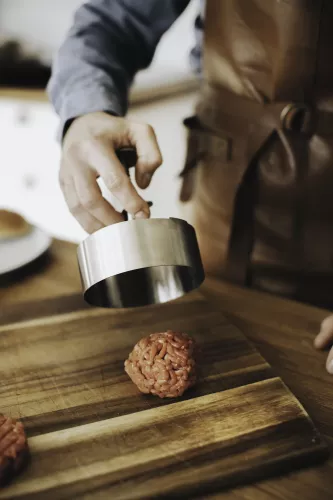 Haya Hamburgarpress 11 cm rostrfritt stål