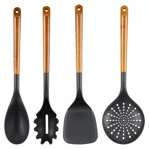 Korra Köksredskap 4 delar akacia plast 35,5 cm