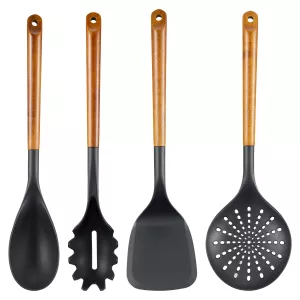 Korra Köksredskap 4 delar akacia plast 35,5 cm